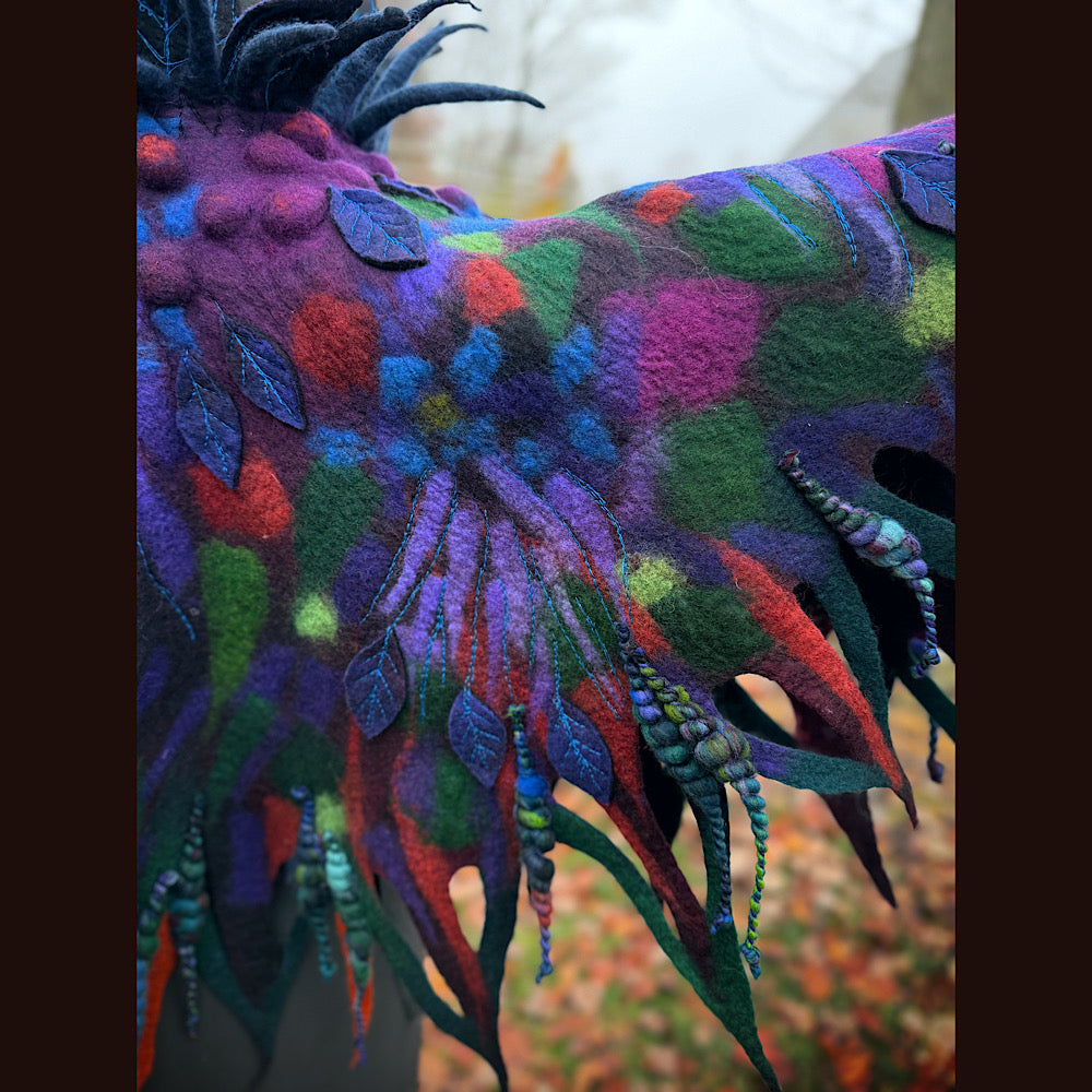 Handmade wool Felted Capelet