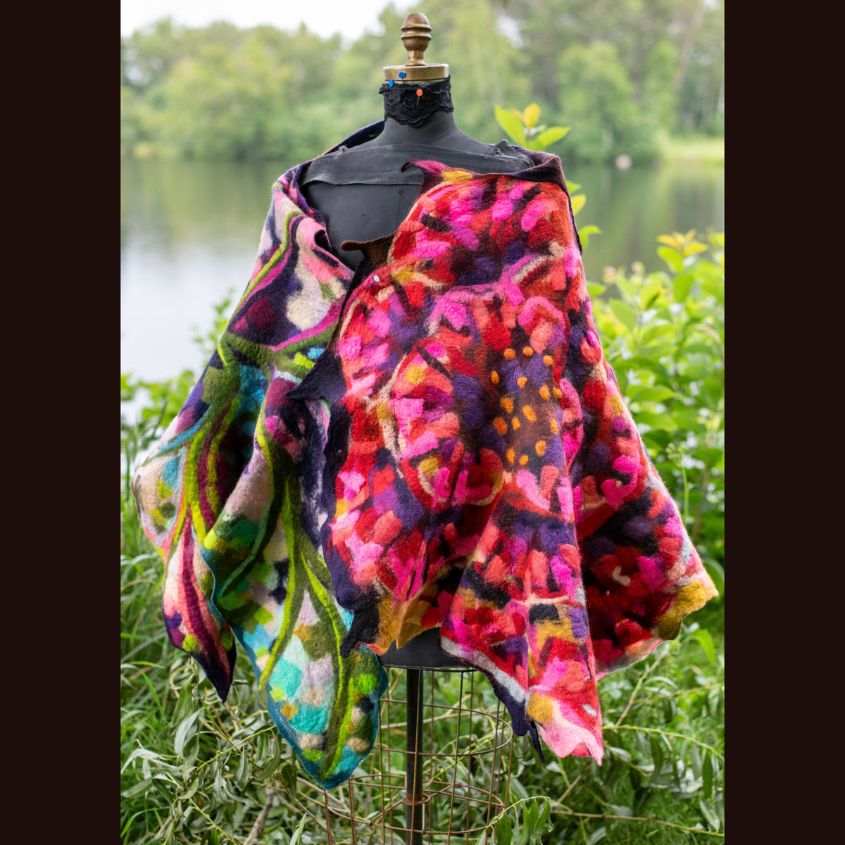 Felted Shawl 80” X 36”