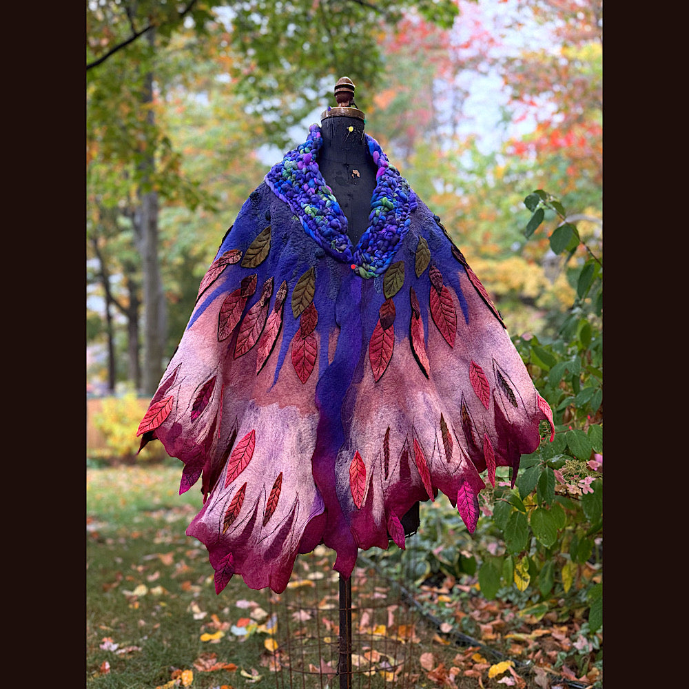 Handmade Felted Wool Scarf 80” X 29”