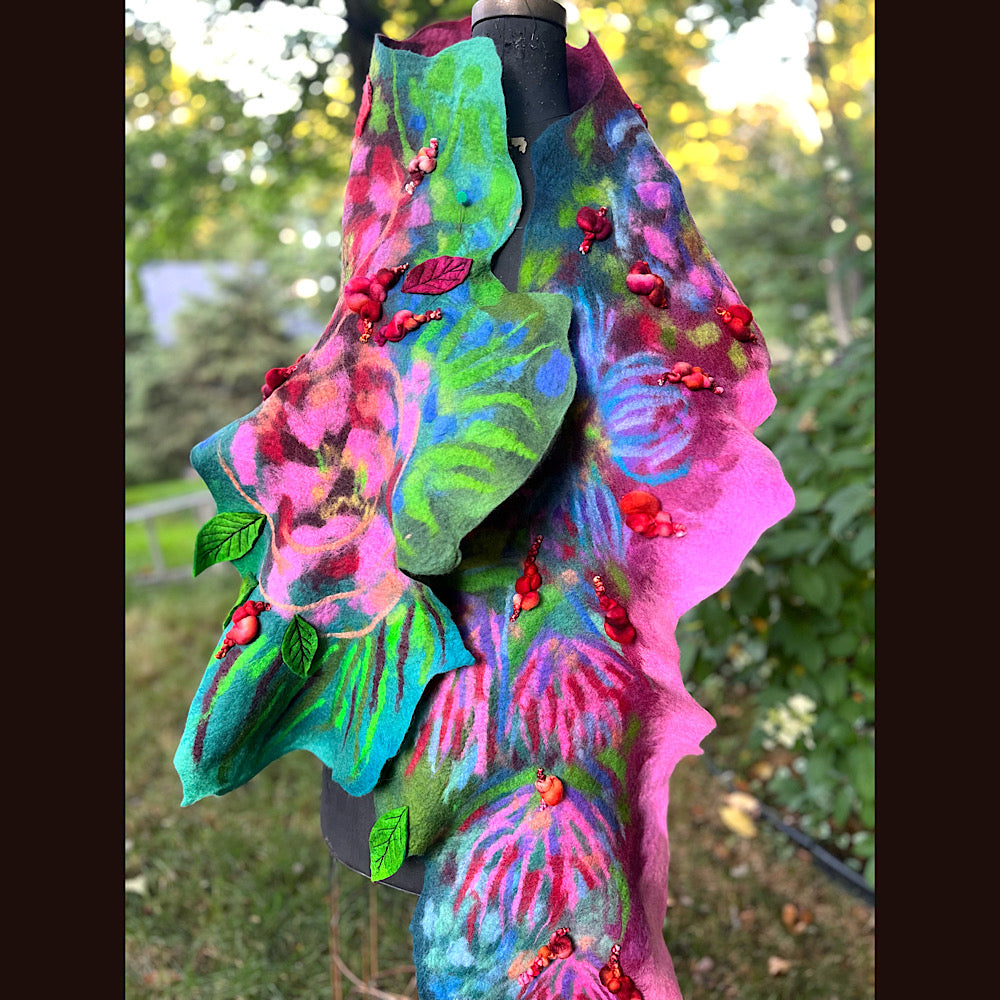 Felted Scarf 86” X 17”