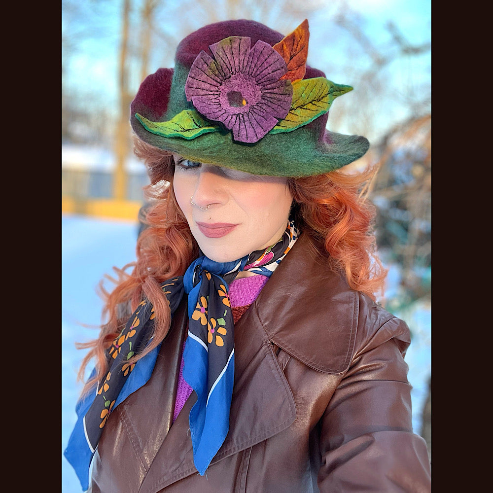 Mini Felted top hat small