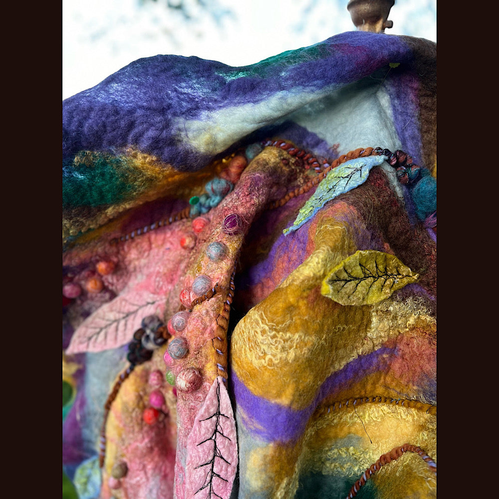 Felted Shawl 70” X 23”