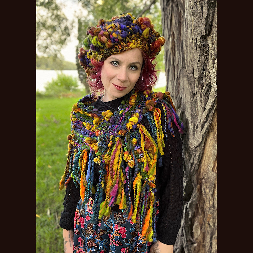 Woven shawl scarf 57” X 17”