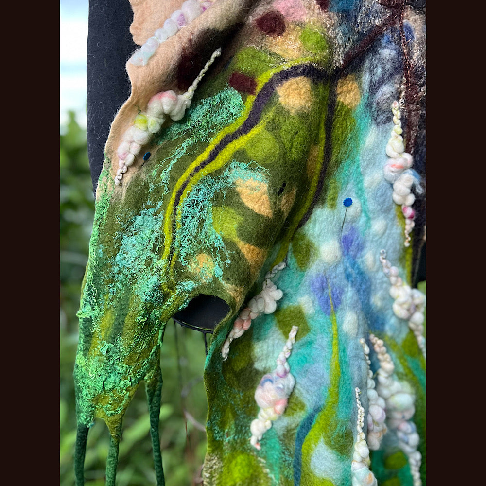 Felted Shawl 90” X 17”