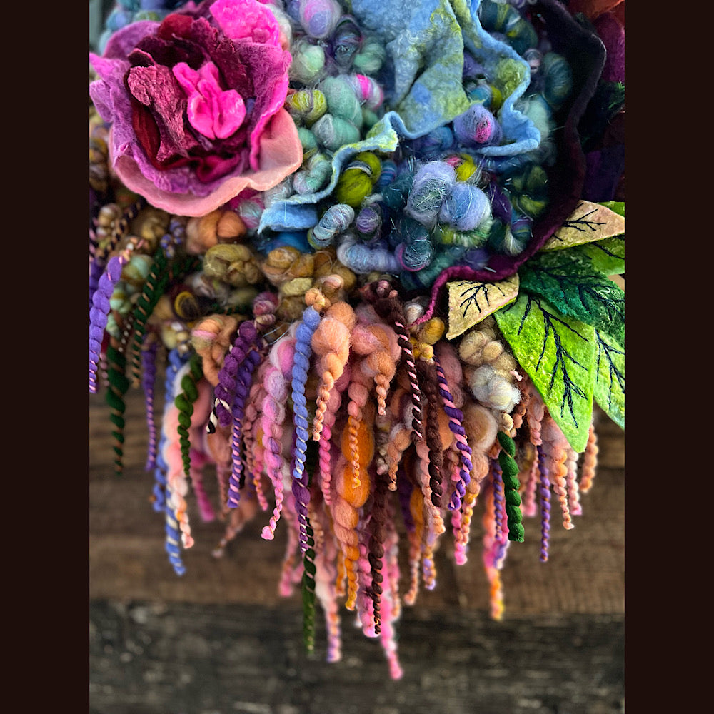 Round woven wall hanger 15” X 20”