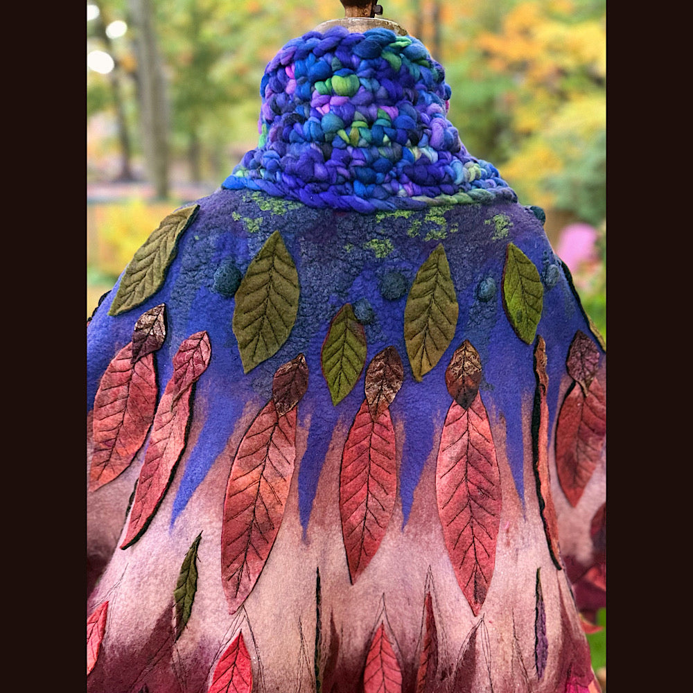 Handmade Felted Wool Scarf 80” X 29”