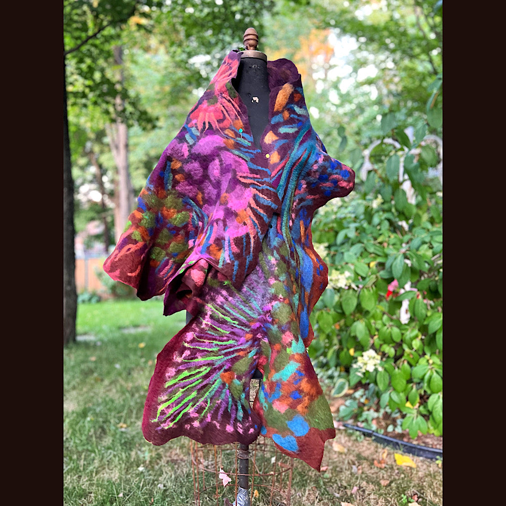 Felted Scarf 80” X 25”