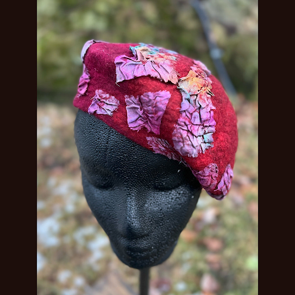 Felted beret small