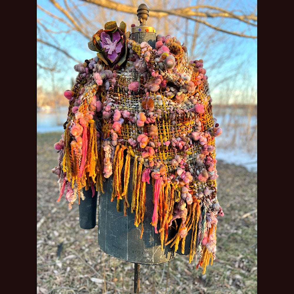 Woven shawl 82” X 37”