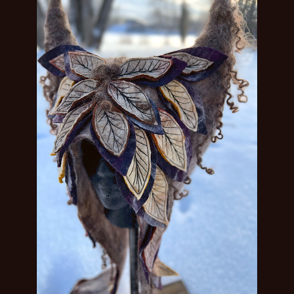 L’esprit des bois felted hood size 24” large