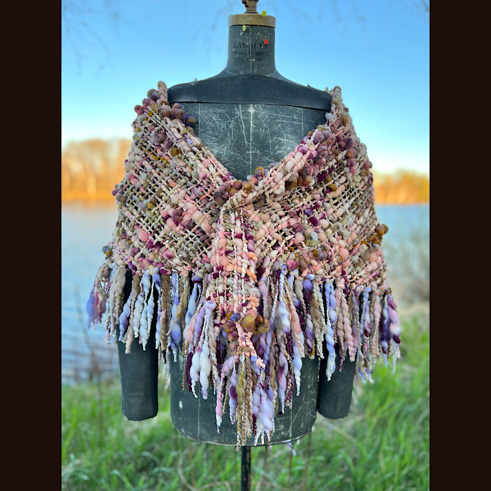 Woven shawl 82” X 36” 1 pound