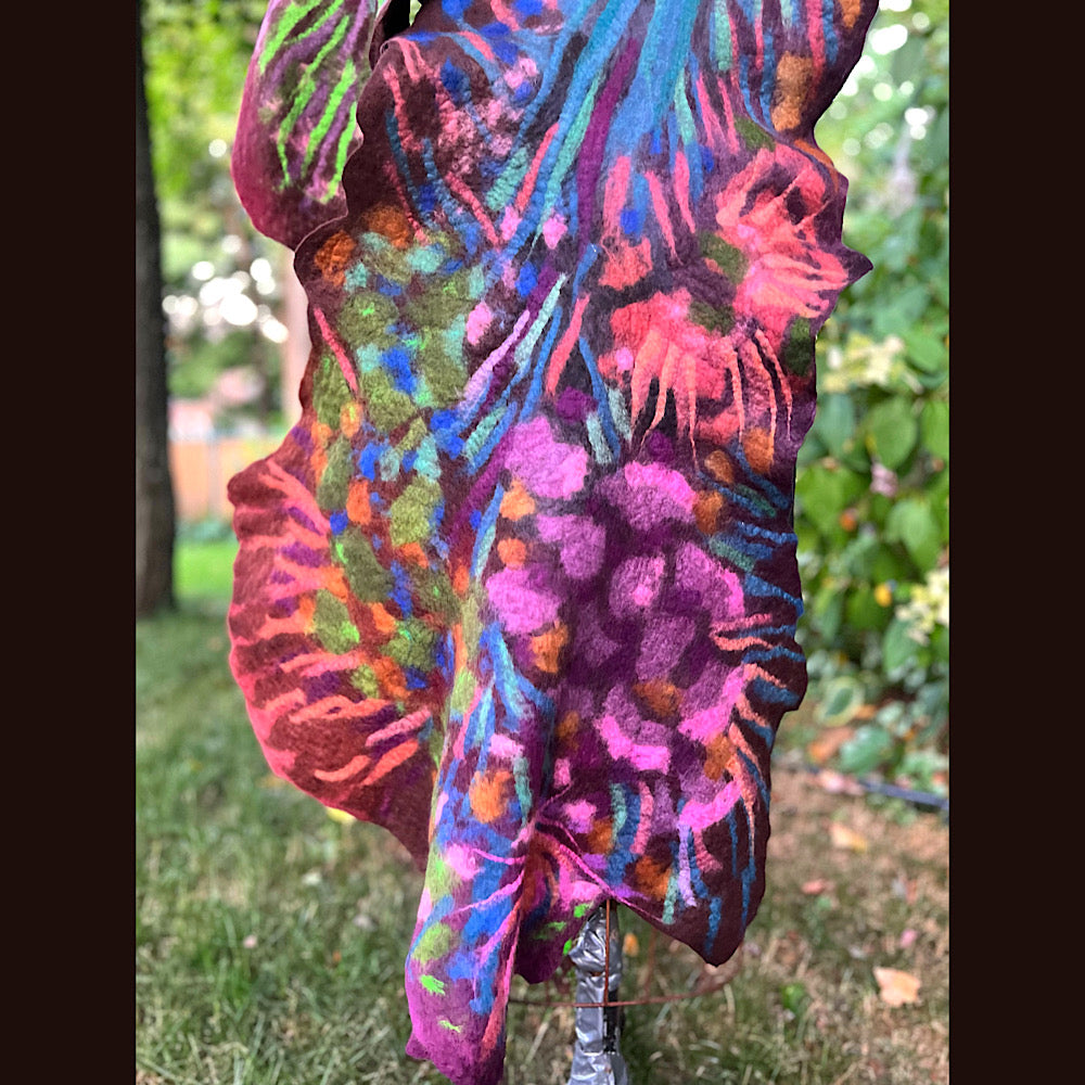 Felted Scarf 80” X 25”