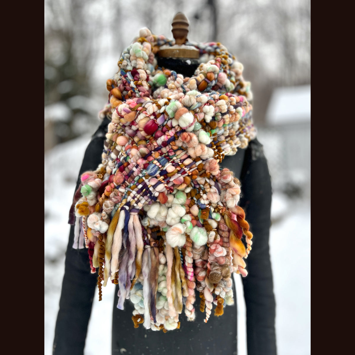 The Golden Rose Scarf 86” X 9”