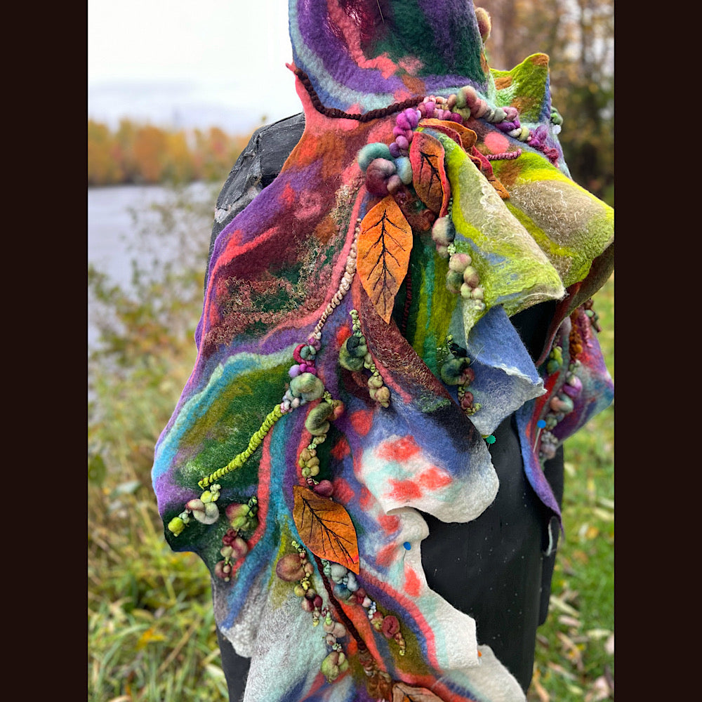 Felted Scarf 68” x 15”