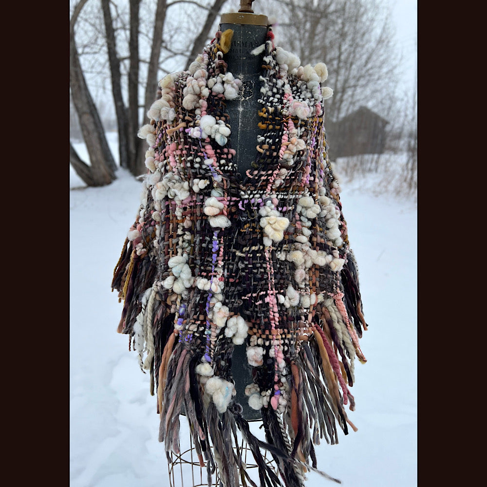 Woven shawl 84”X 34”