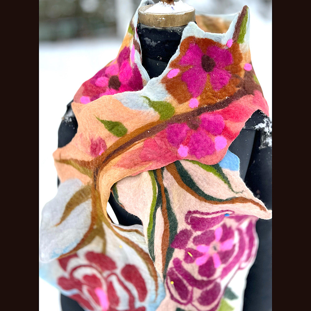 Felted Scarf 82” X 16”