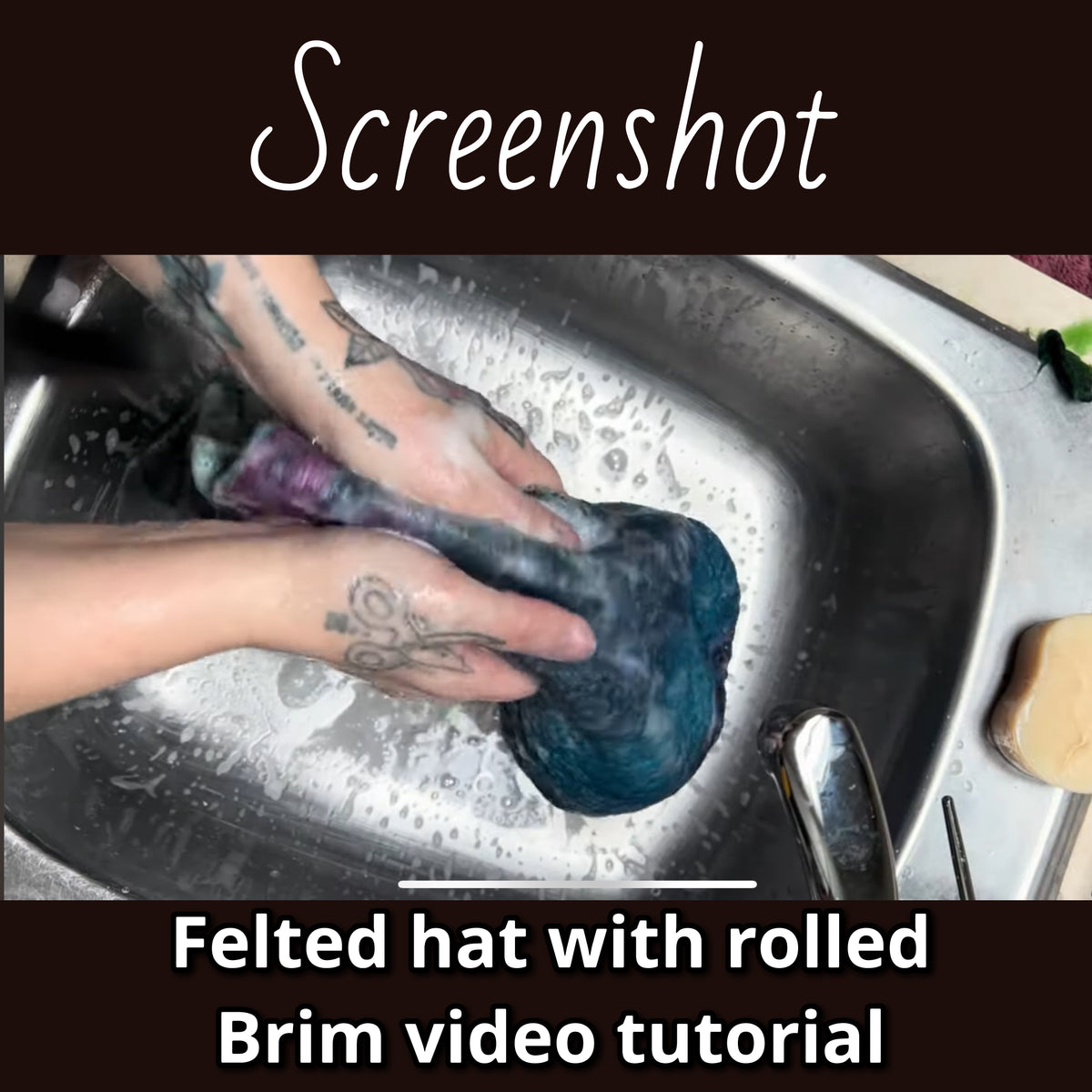 How to felt a top hat with rolled brim video tutorial 3 hours