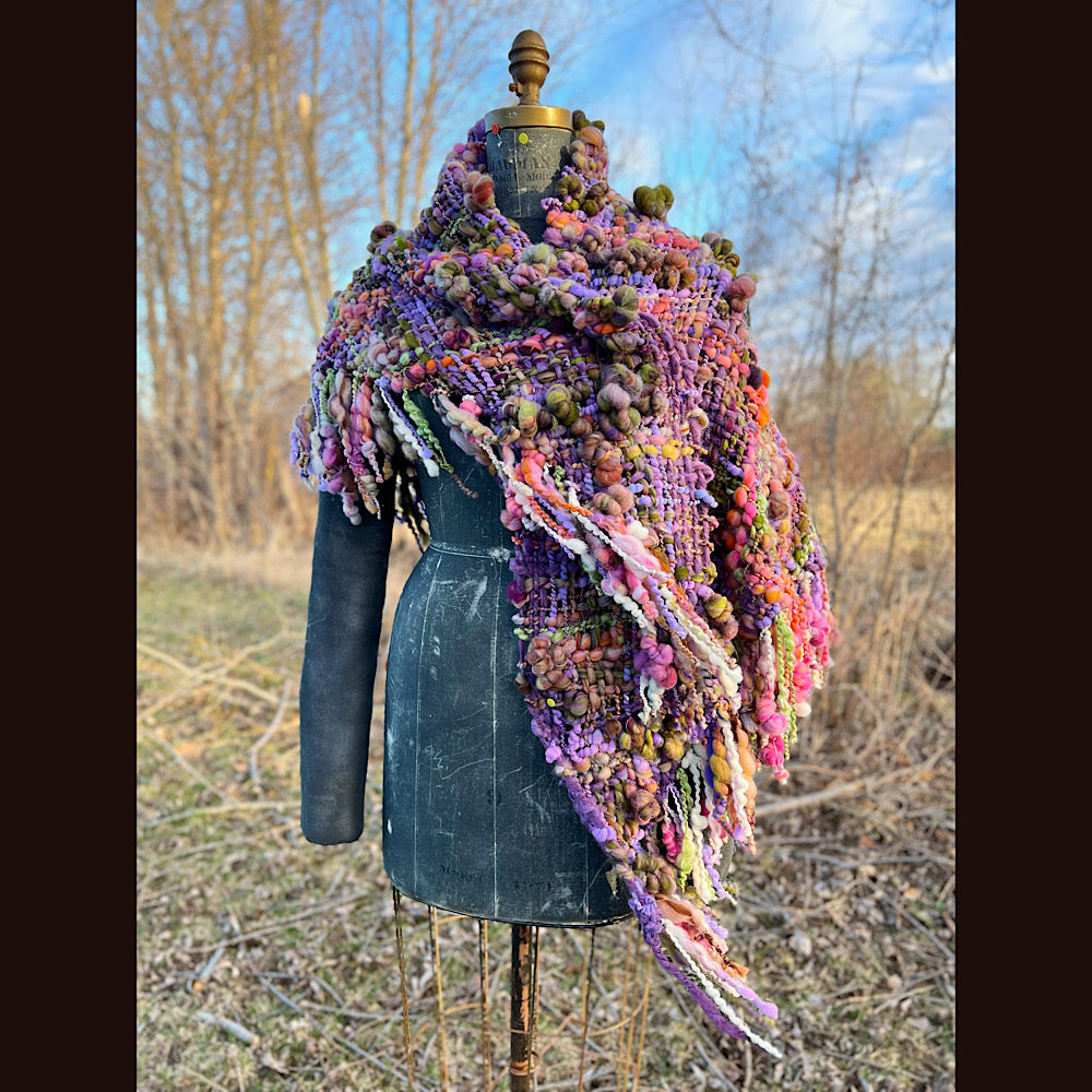 Woven shawl 80” X 34” 1 pound