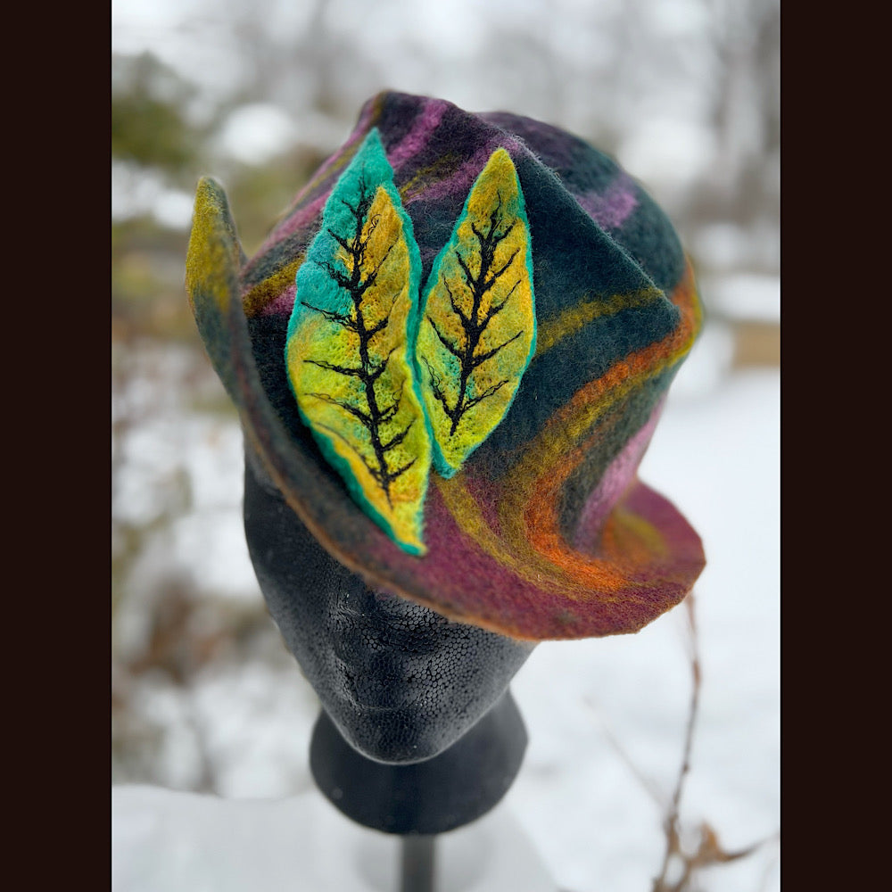 Mini Felted top hat small