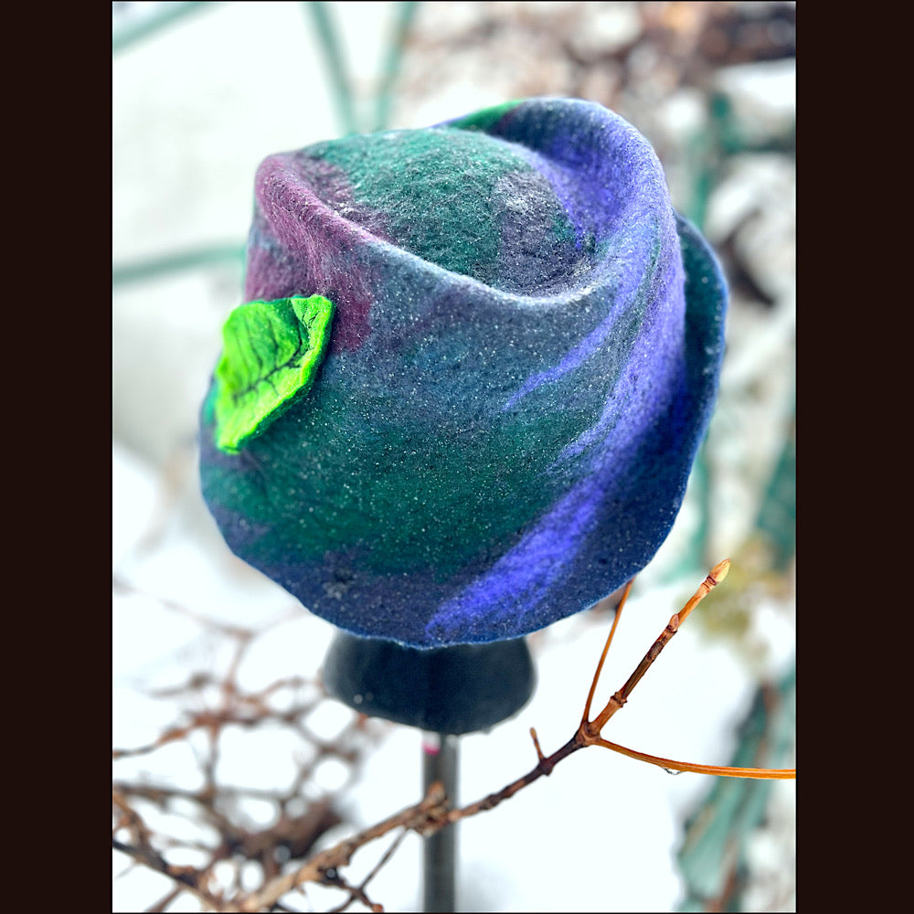 Mini Felted top hat medium