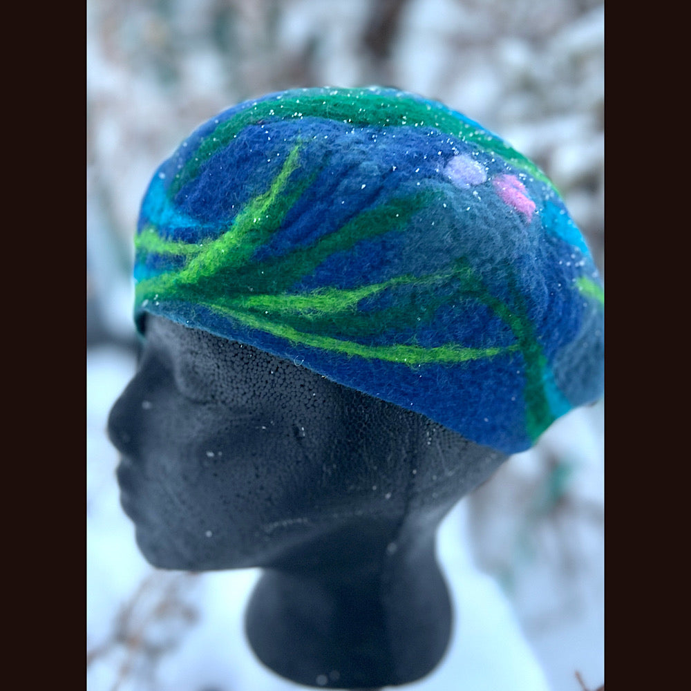 Felted beret small