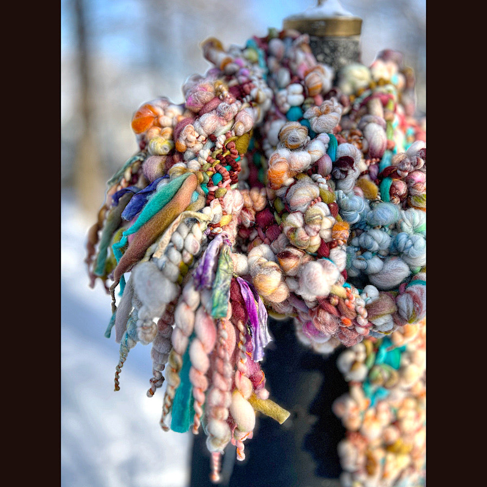 The Golden Rose Scarf 92” X 10”