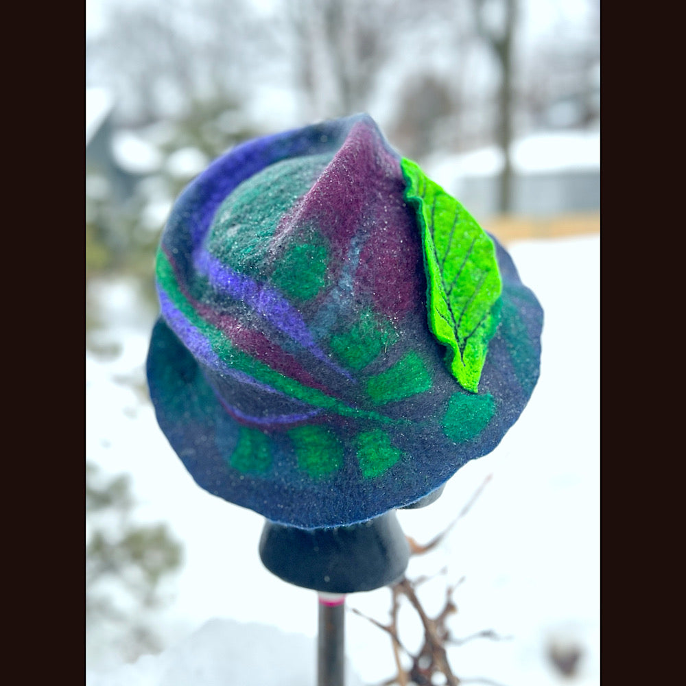 Mini Felted top hat medium