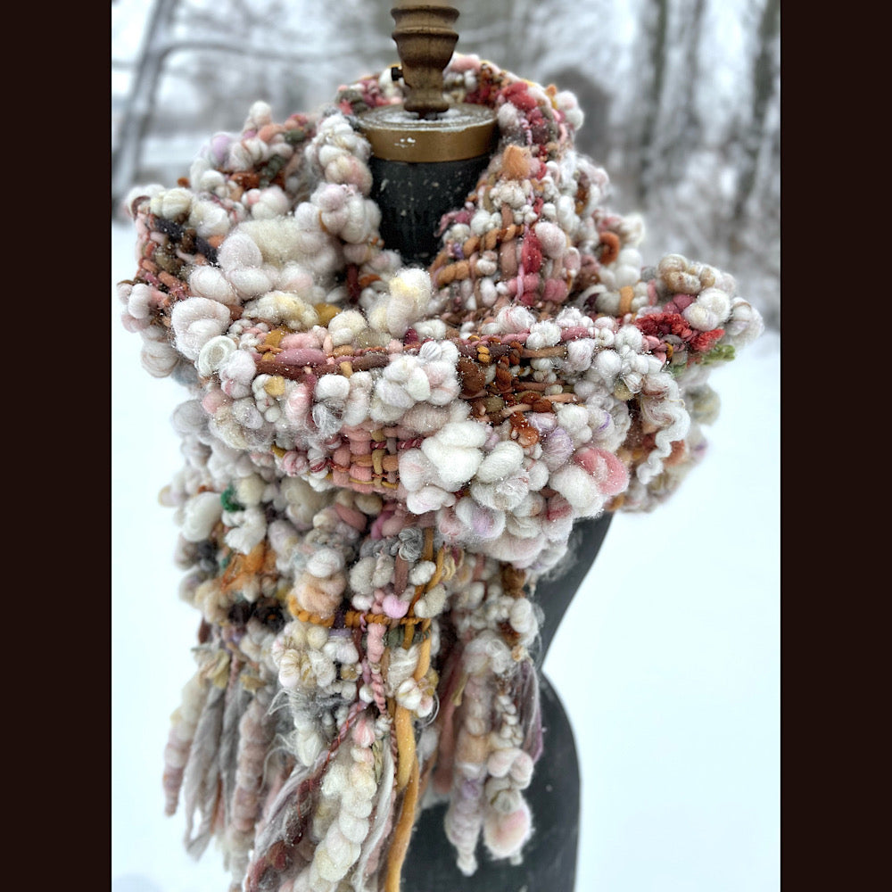 The Golden Rose Scarf 88” X 10”