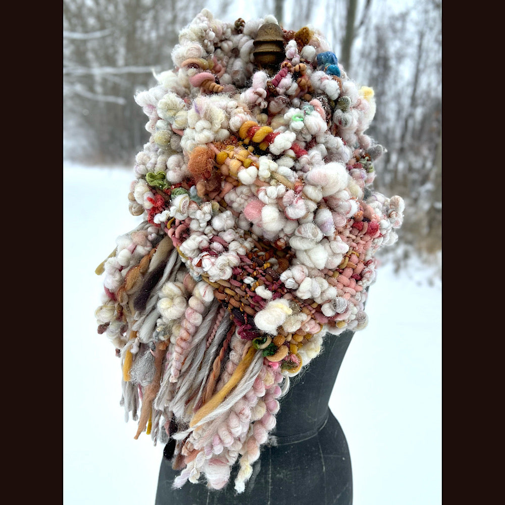 The Golden Rose Scarf 88” X 10”