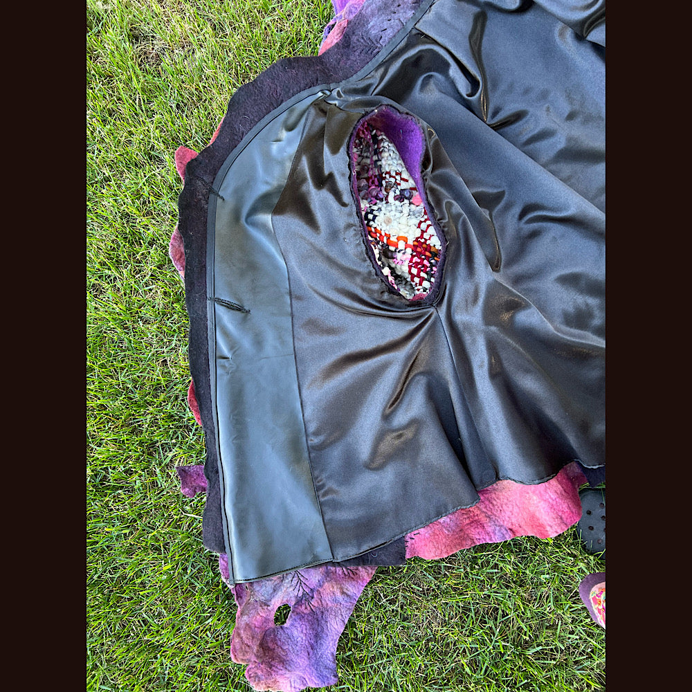 Felted adorned coat Size M-L