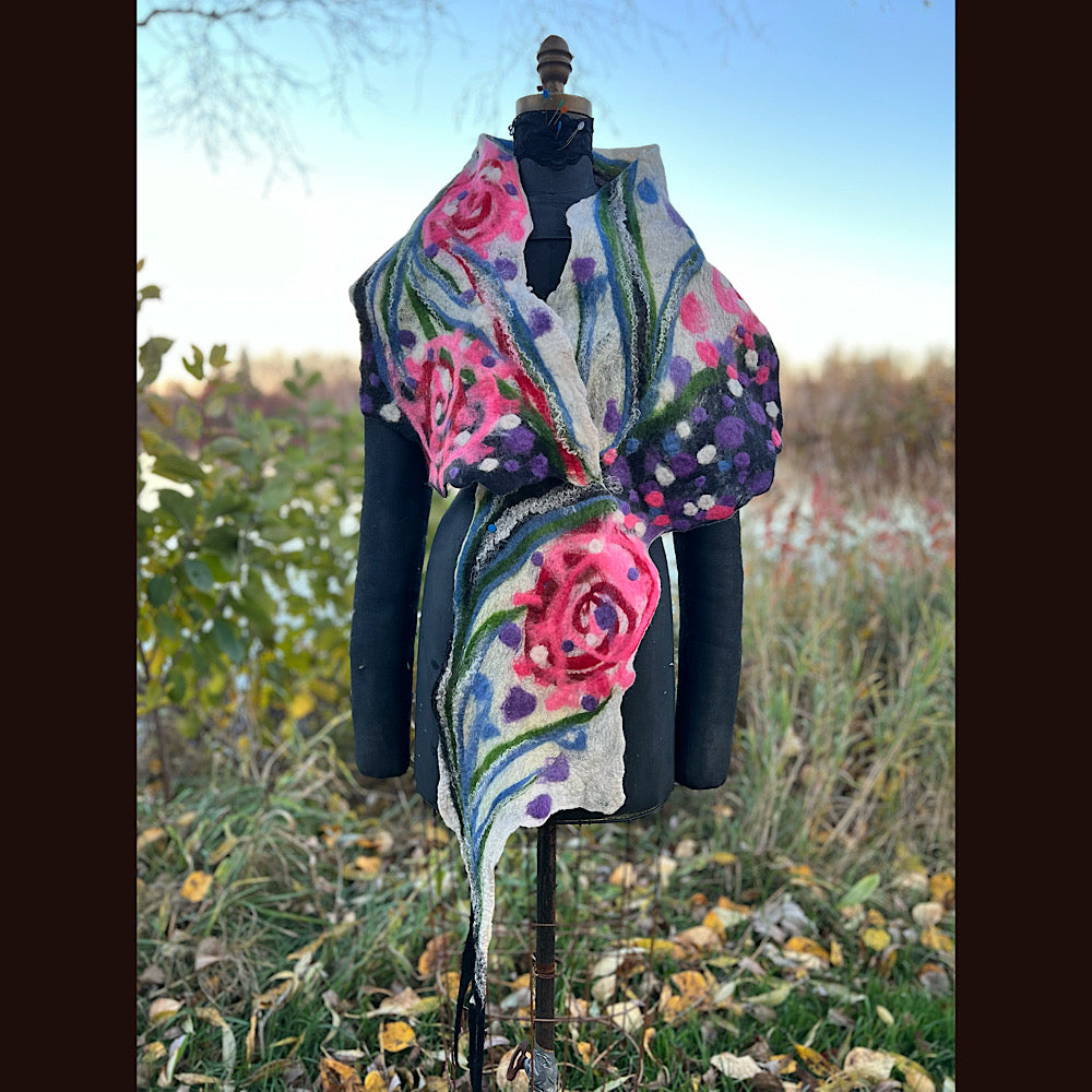 Felted Scarf 82” X 13”