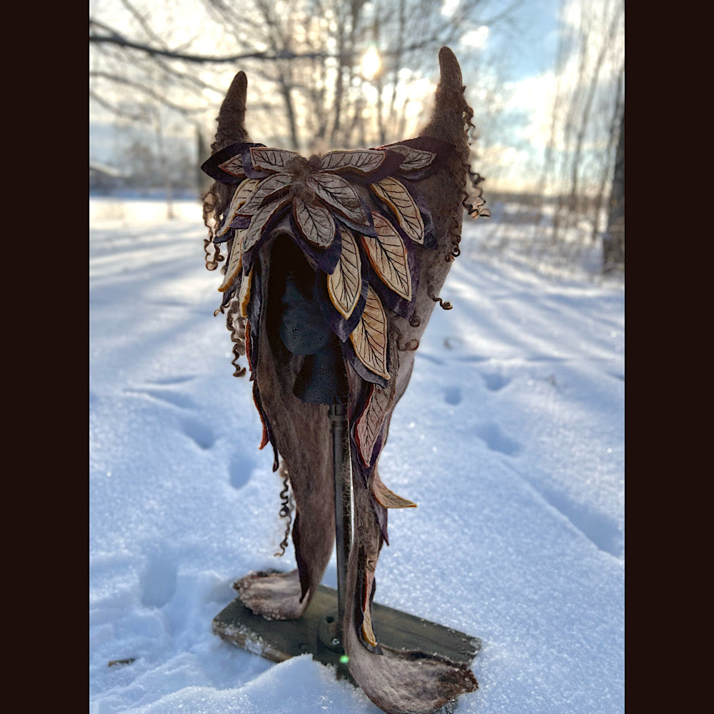 L’esprit des bois felted hood size 24” large