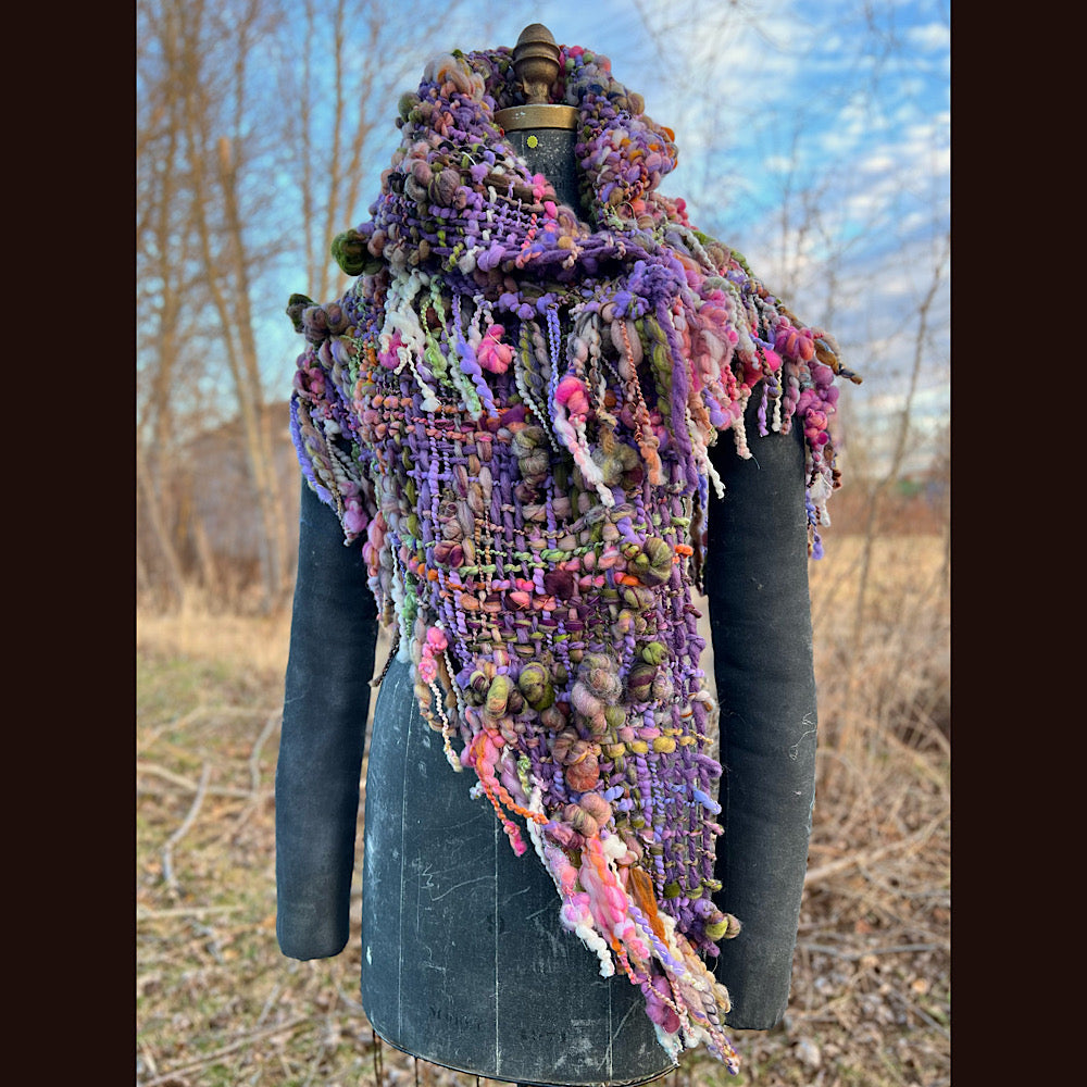 Woven shawl 80” X 34” 1 pound