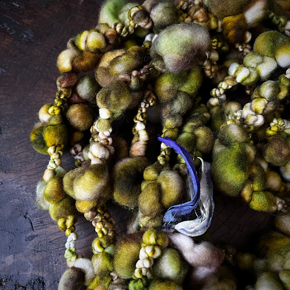 Antique Gold jumbo boucle art yarn 3.8 oz STOCK