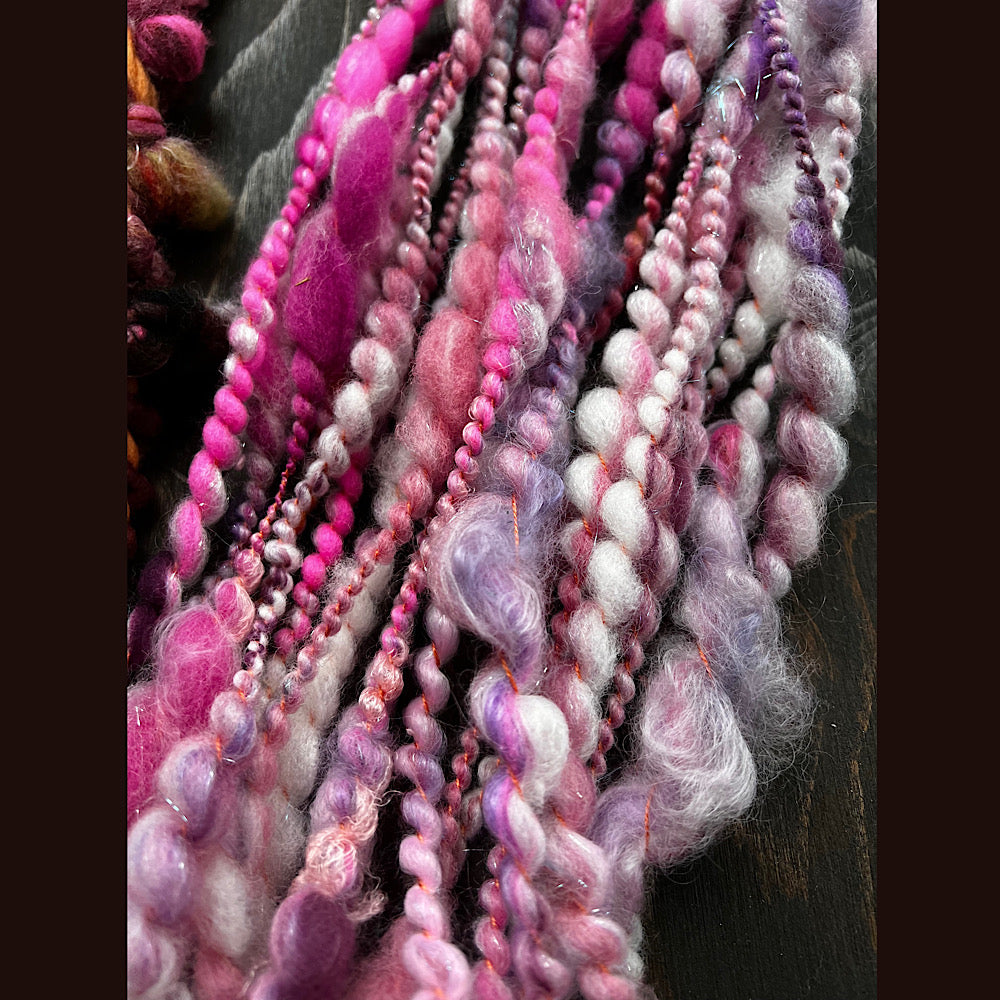 lot of hand spun yarn for weaving  knitting crochet 7 oz