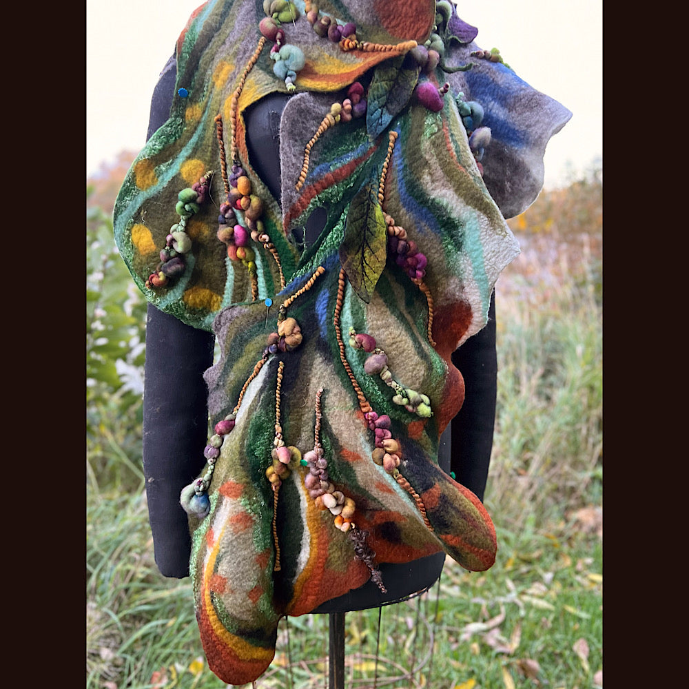 Felted Scarf 60” x 13”