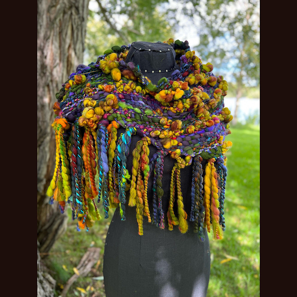 Woven shawl scarf 57” X 17”