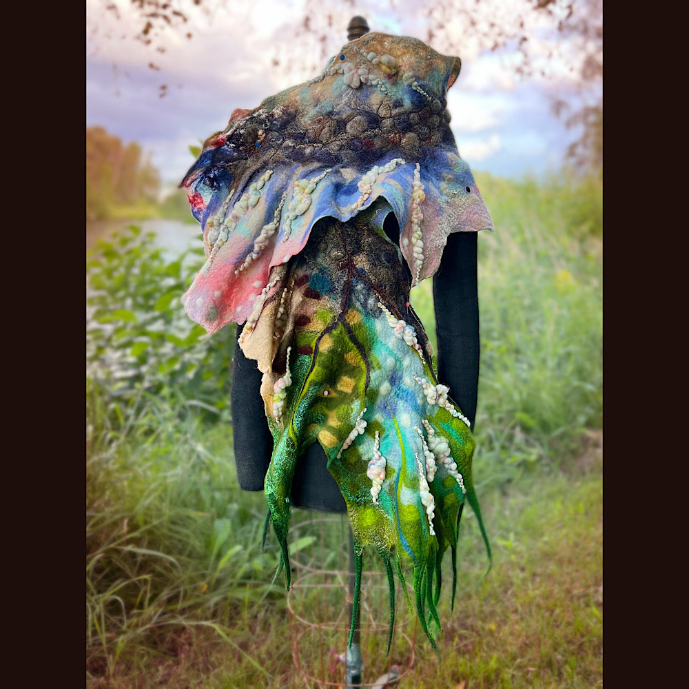 Felted Shawl 90” X 17”