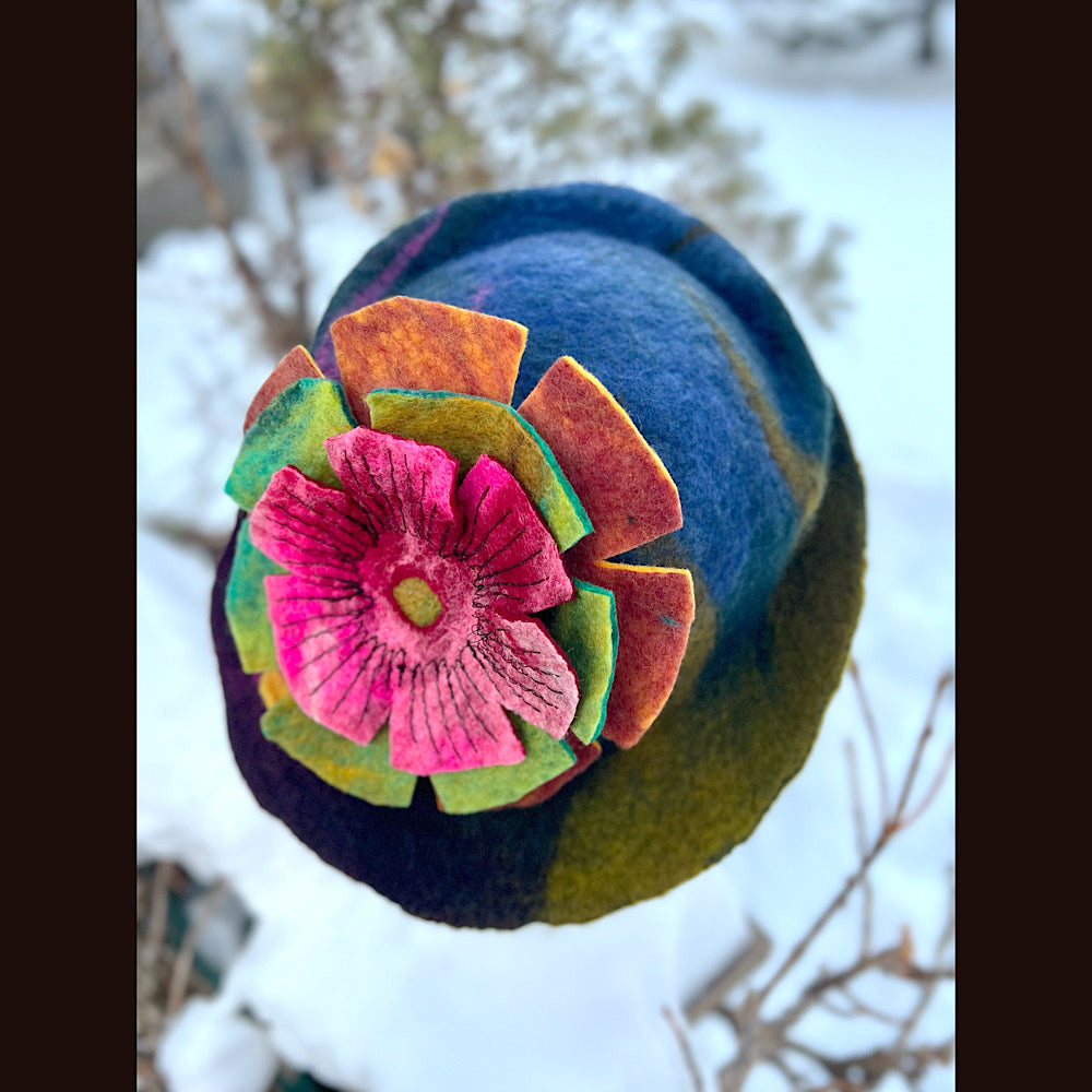 Mini Felted top hat small