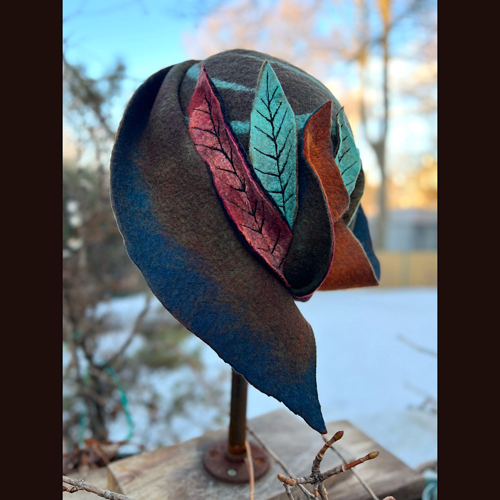 Felted top hat 23” 1/2 medium