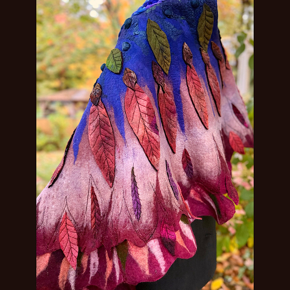 Handmade Felted Wool Scarf 80” X 29”