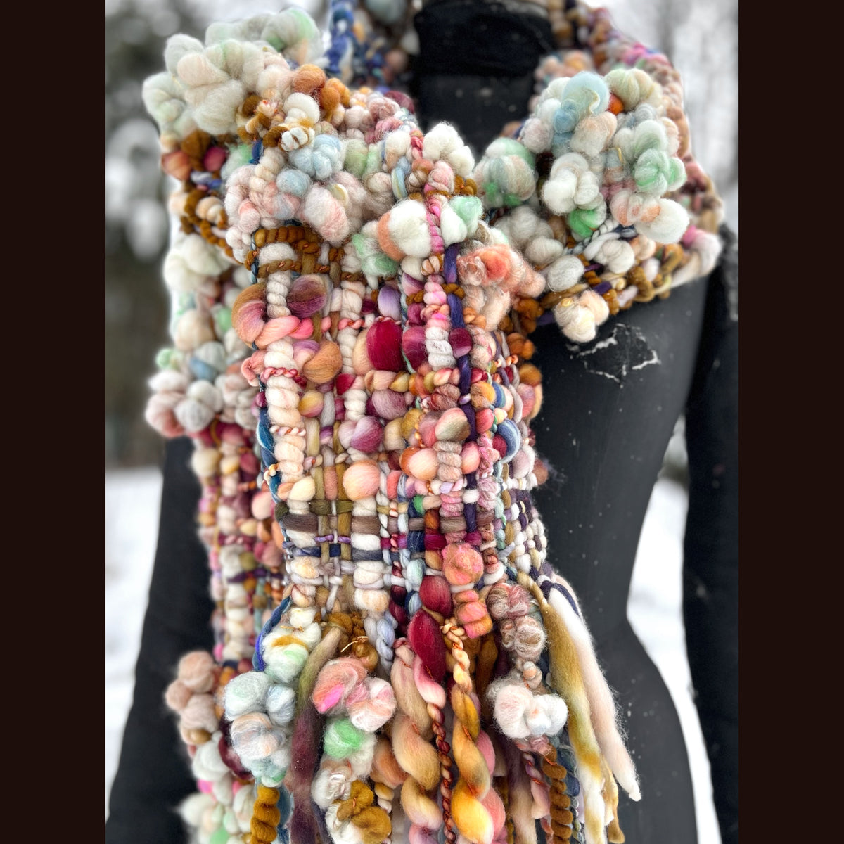 The Golden Rose Scarf 86” X 9”