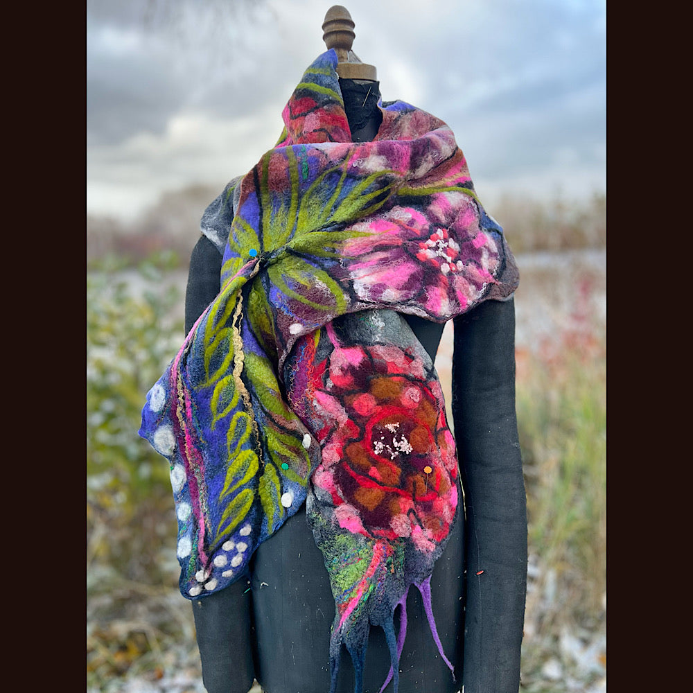 Felted Scarf 77” X 15”