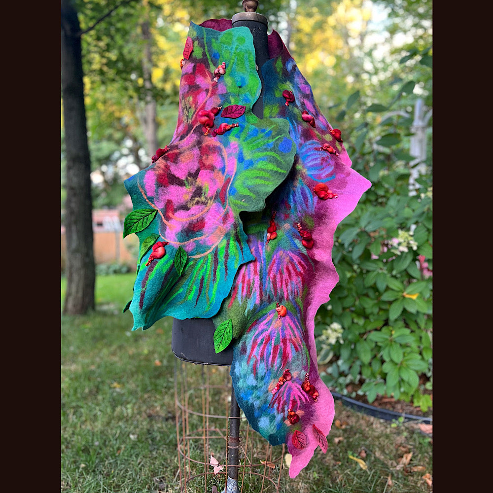 Felted Scarf 86” X 17”