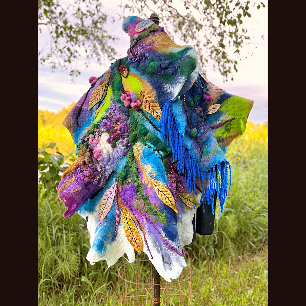 Felted Shawl 74”X 27”