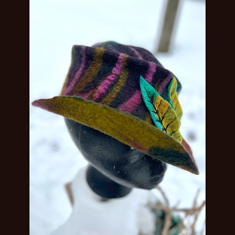 Mini Felted top hat small