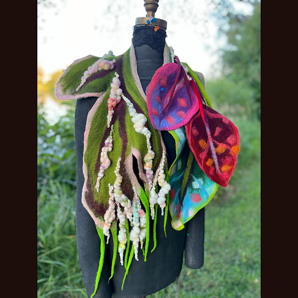Felted Scarf 62” X 12”