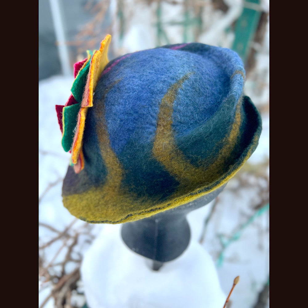 Mini Felted top hat small