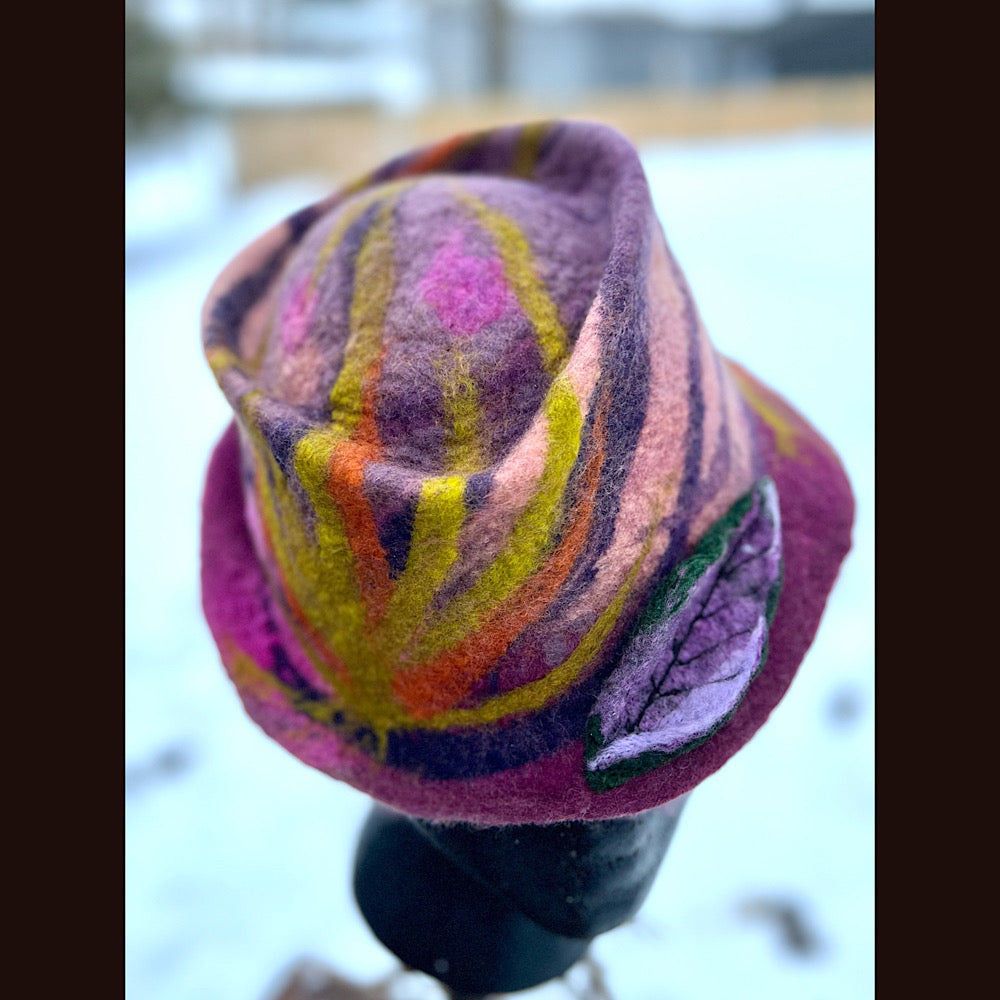 Mini Felted top hat small