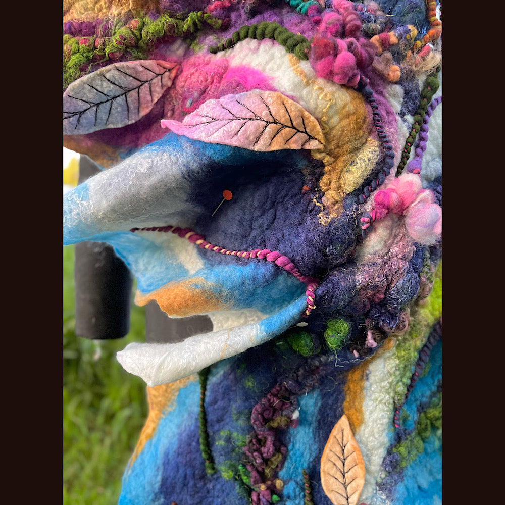 Felted Shawl 74”X 27”